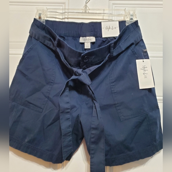 Style & Co Cotton Tie Waist Shorts size 4 - Picture 11 of 16